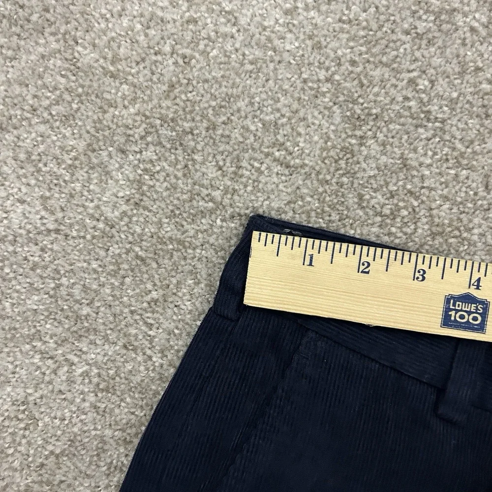 Brooks Brothers Flat Front‎ Clark Corduroy Pants Men's Size 36x32 Blue